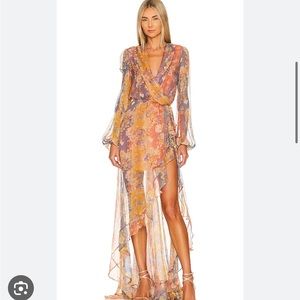 Vivian Gown in Ombre Summer Floral